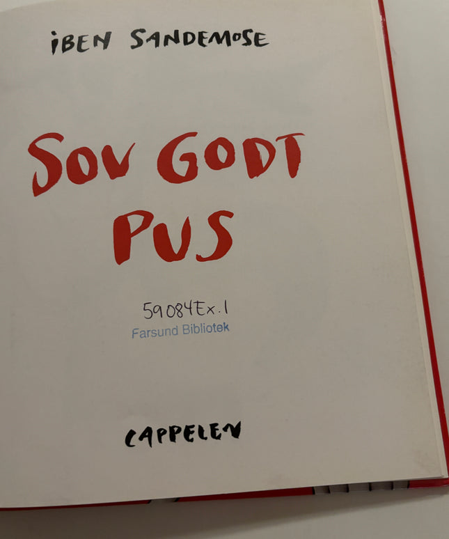 Sandemose, Iben: Sov godt Pus