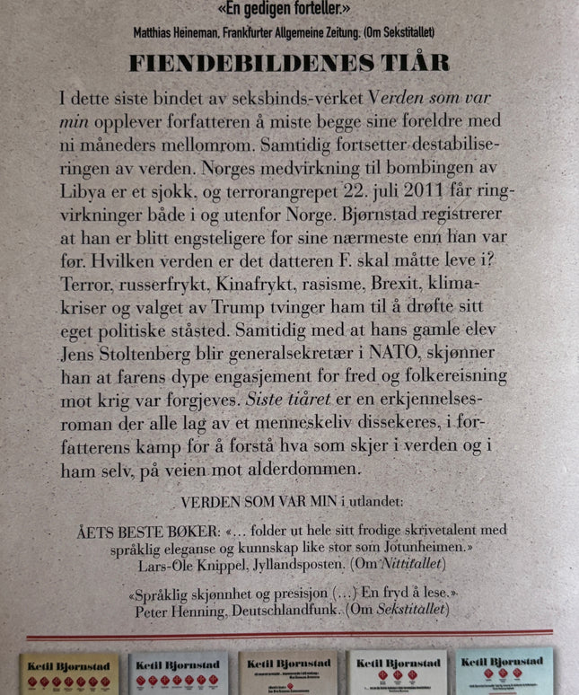 Bjørnstad, Kjetil: Siste tiåret