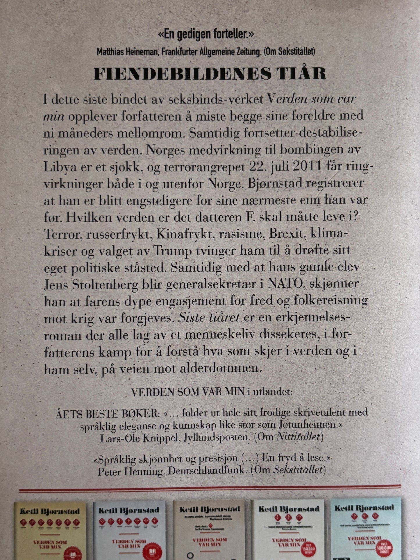 Bjørnstad, Kjetil: Siste tiåret