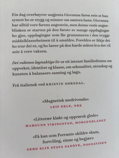Ferrante, Elena: Dei vaksnes løgnaktige liv