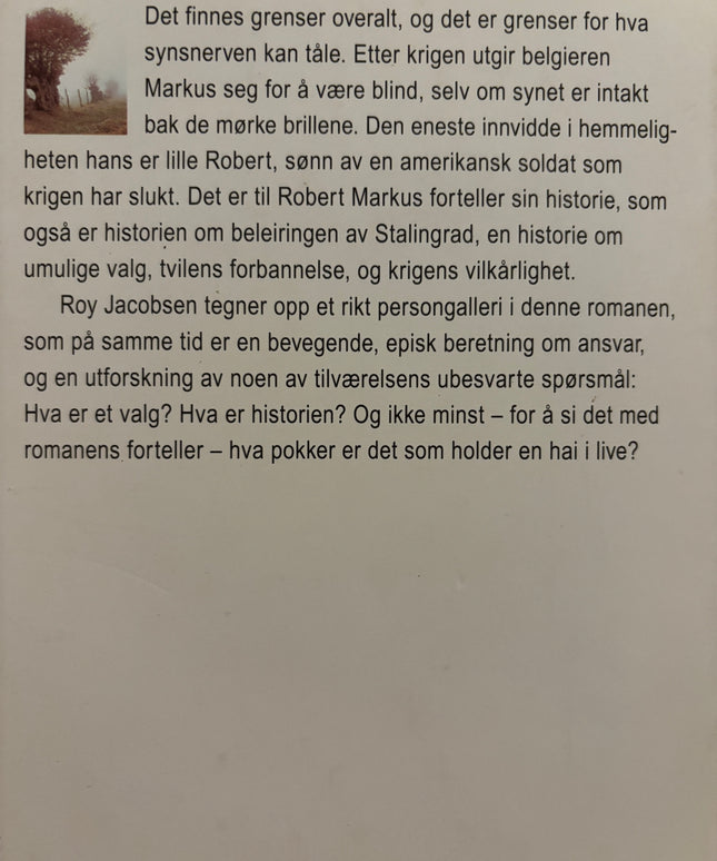 Jacobsen, Roy: Grenser