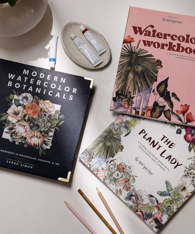 The Plant Lady: A Floral Adult Coloring Book | Fargeleggingsbok for Voksne
