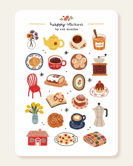 Klistremerkeark | Fika | A6