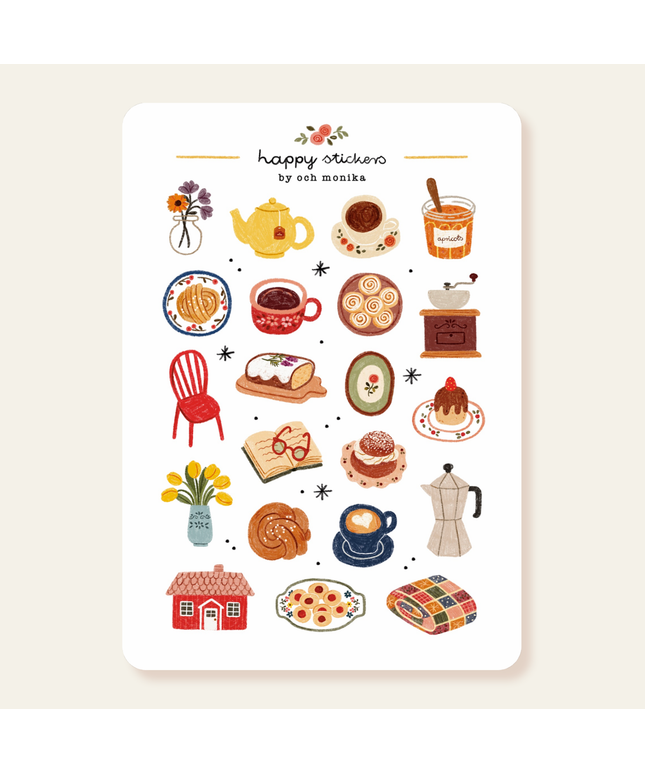 Klistremerkeark | Fika | A6