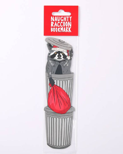 Bokmerke | Naughty Christmas Raccoon (det er die cut!)