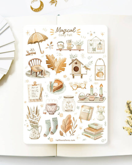 Klistremerkeark | Magical Cozy Fall