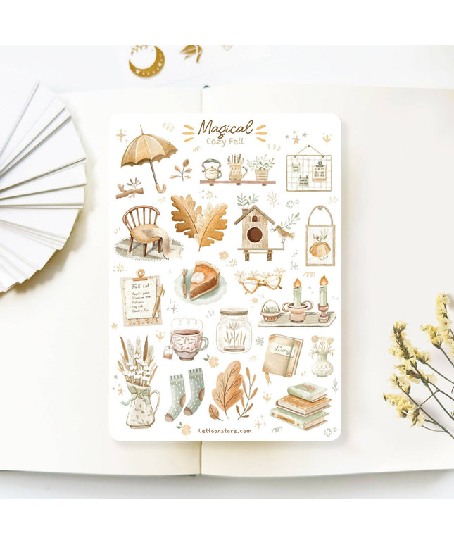 Klistremerkeark | Magical Cozy Fall