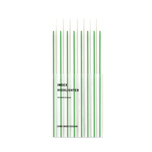 Green Line | Gjennomsiktige klebestriper – langt design |  Selvklebende notislapper