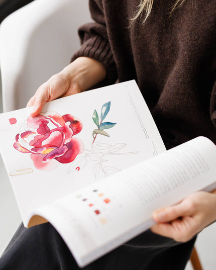 Watercolor Workbook: 30-Minute Beginner Projects | Akvarell Malebok for Voksne