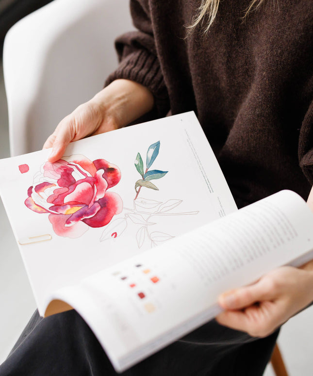 Watercolor Workbook: 30-Minute Beginner Projects | Akvarell Malebok for Voksne