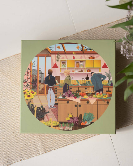 Rundt Puslespill | Fresh From The Garden | 1000 Brikker