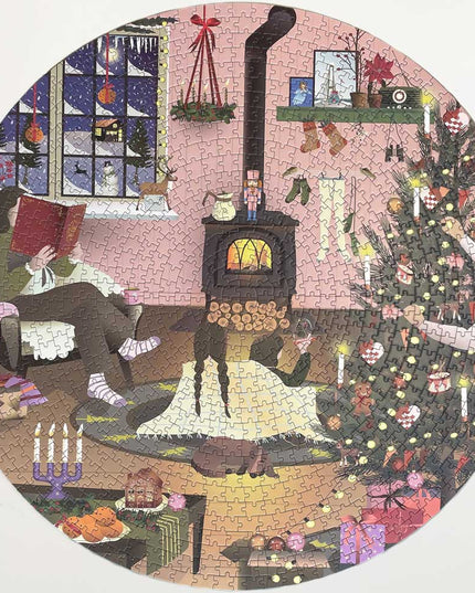 Rundt Puslespill | Wonderful Christmas Time | 1000 Brikker