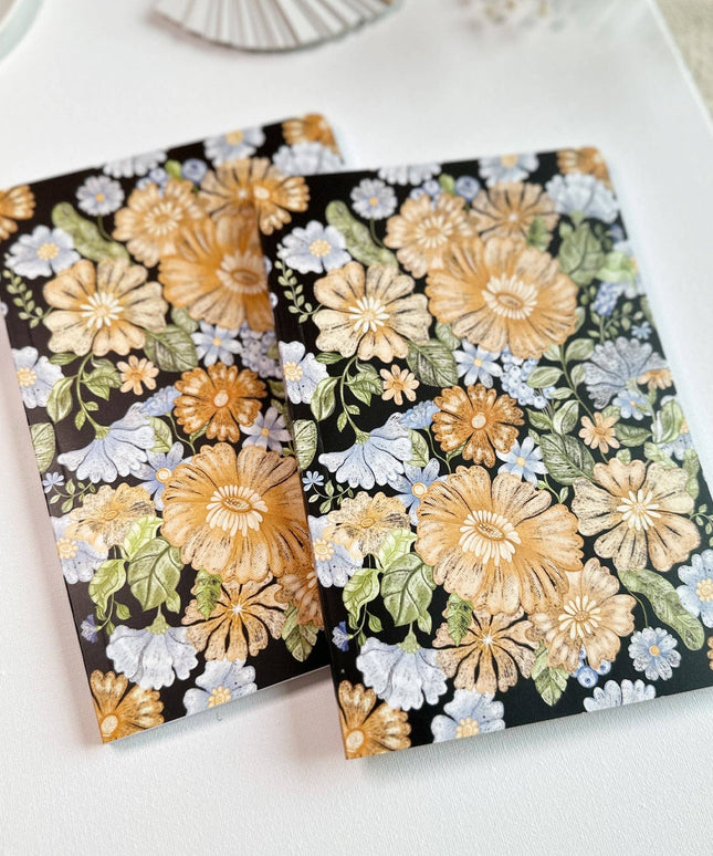 Dot Grid Notatbok | Dark Botanical