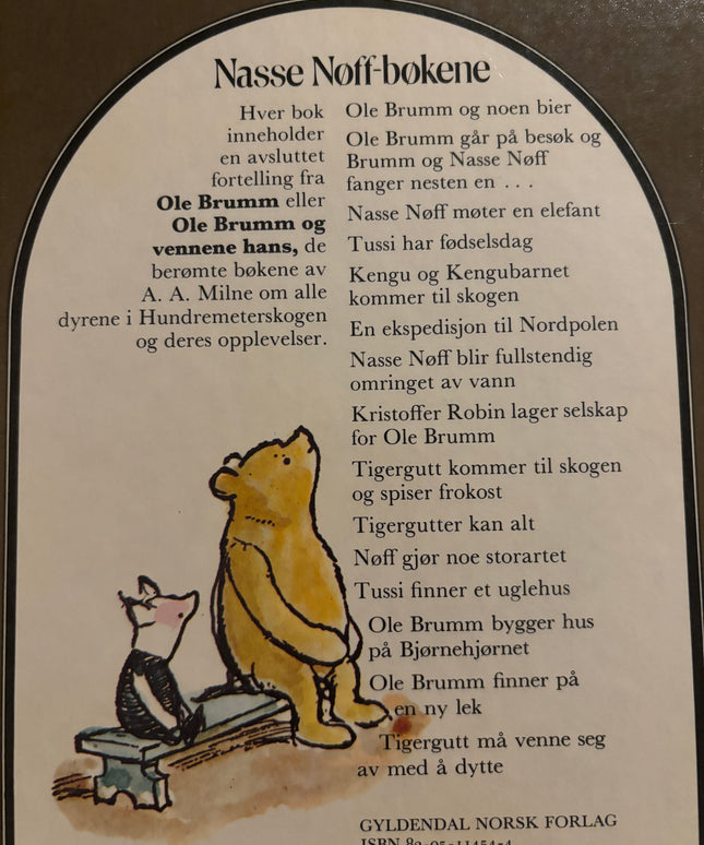 Milne, A. A: Tigergutt må venne seg av med å dytte