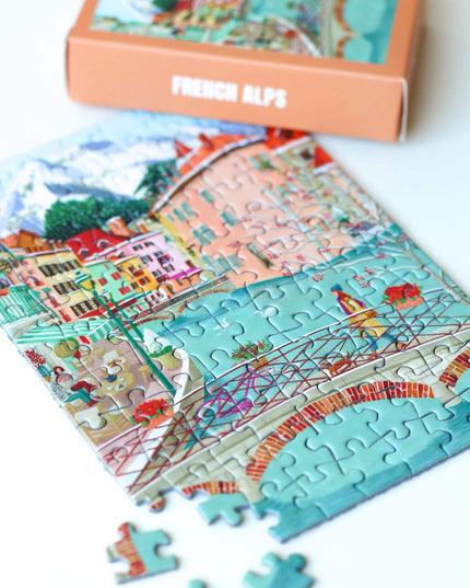 French Alps | Mini Puslespill | 99 Brikker