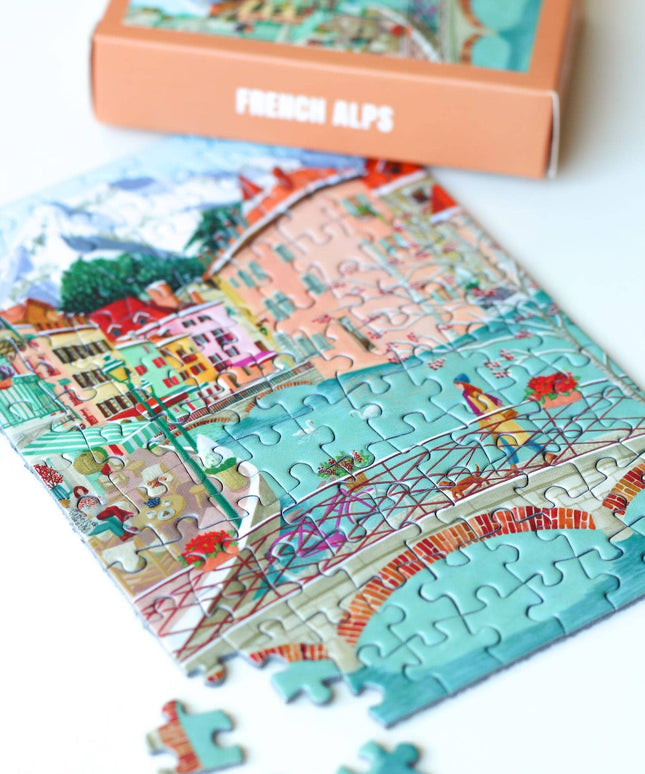 French Alps | Mini Puslespill | 99 Brikker