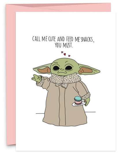 A6 Kort - Call Me Cute - Grogu