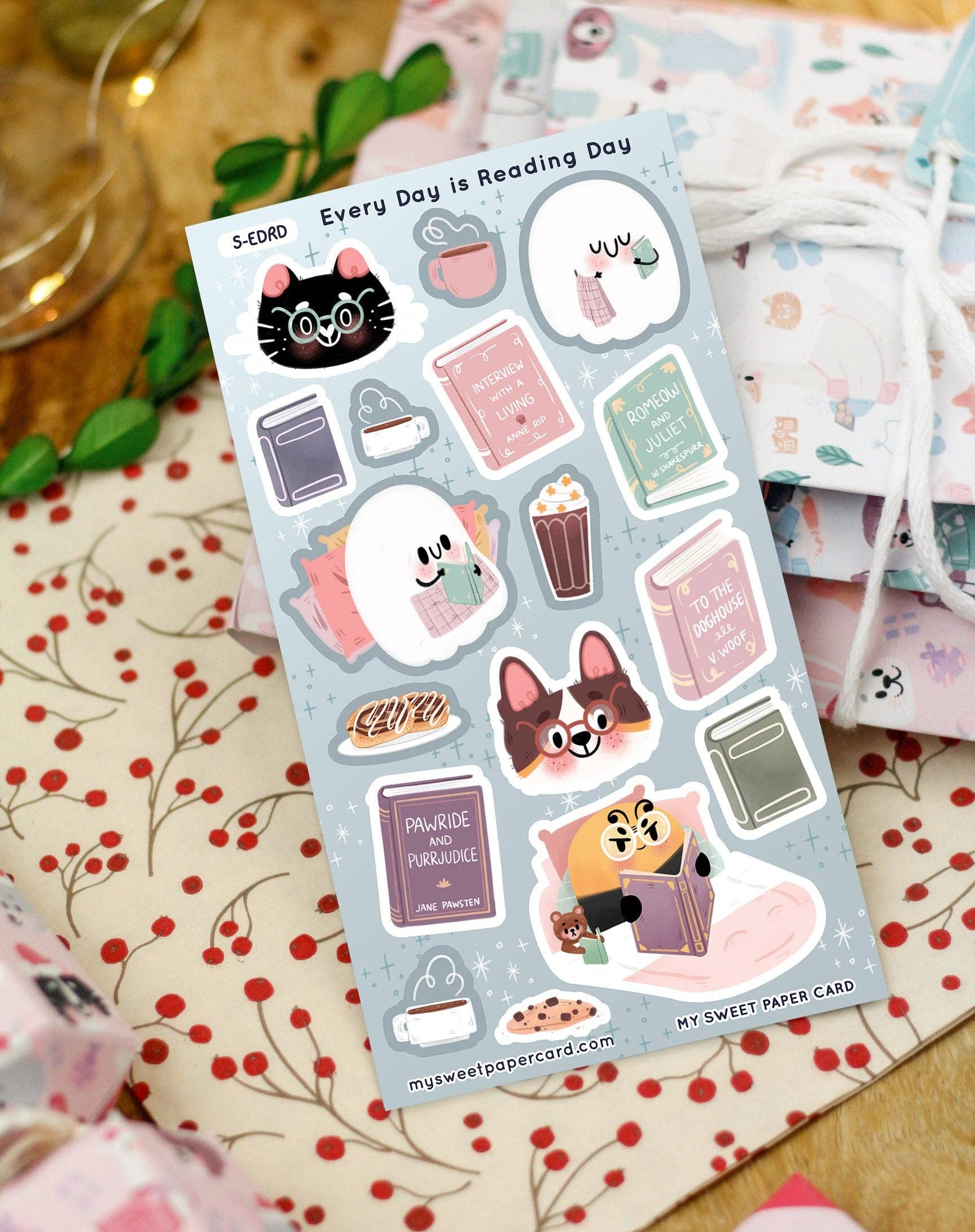 Every Day is Reading day - Klistremerkeark