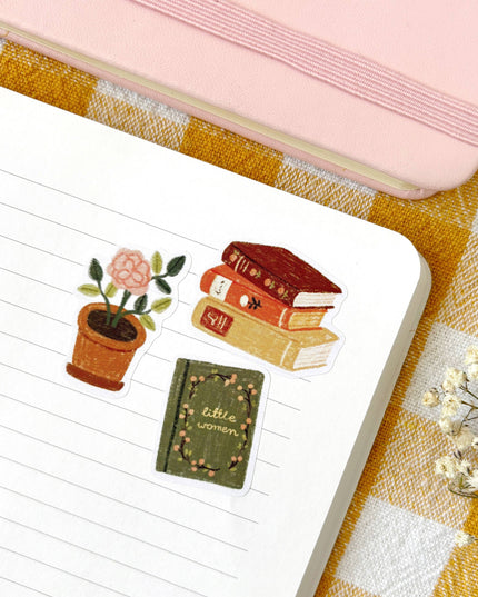 Klistremerkeark | Bookish | A6
