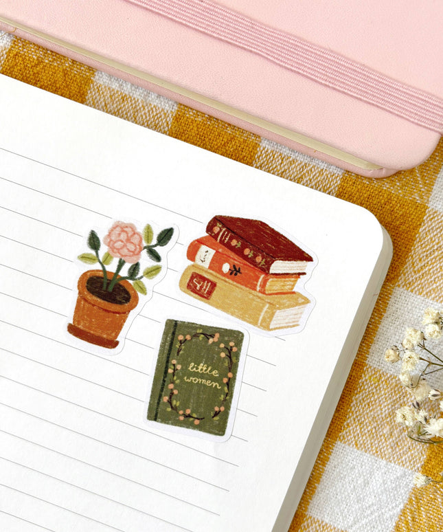 Klistremerkeark | Bookish | A6