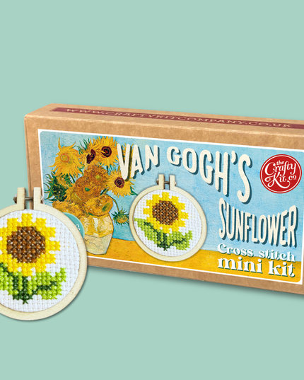 Van Gogh's Sunflower Mini Matchbox Broderingssett