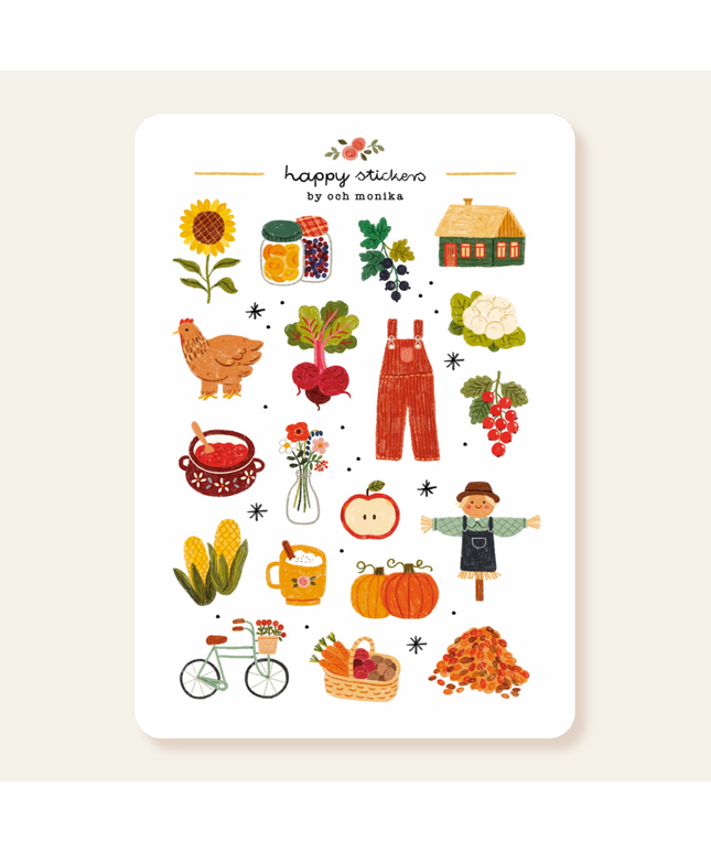 Klistremerkeark | Harvest Time | A6