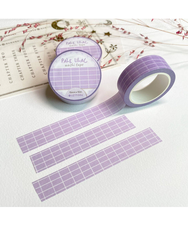 Washi Tape | Pale Lilac Grid