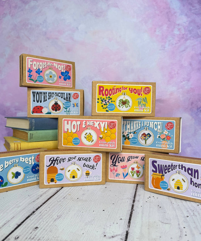 Rooting for You! Mini Matchbox Broderingssett