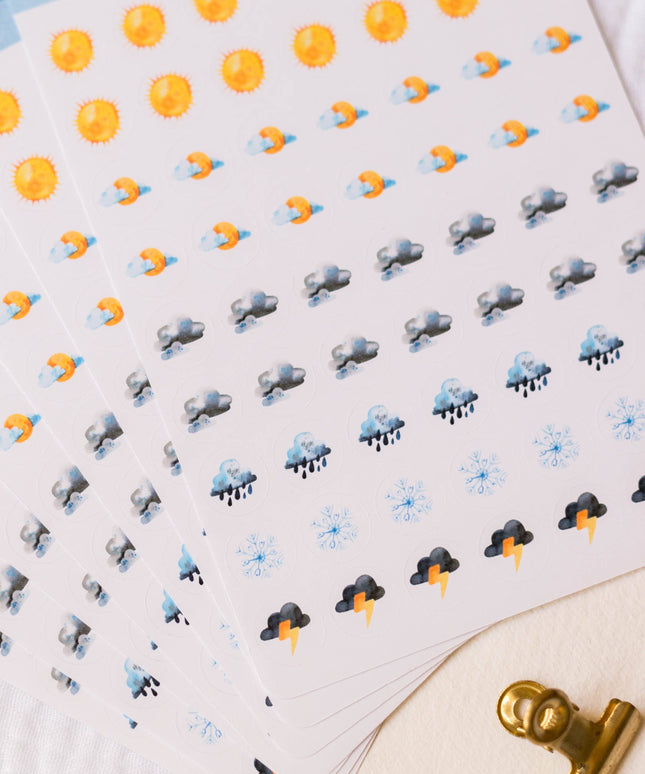 Klistremerkeark | Weather