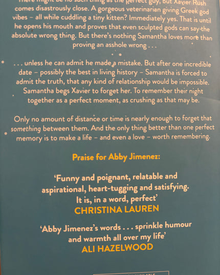 Jimenez, Abby: Say you’ll remember me