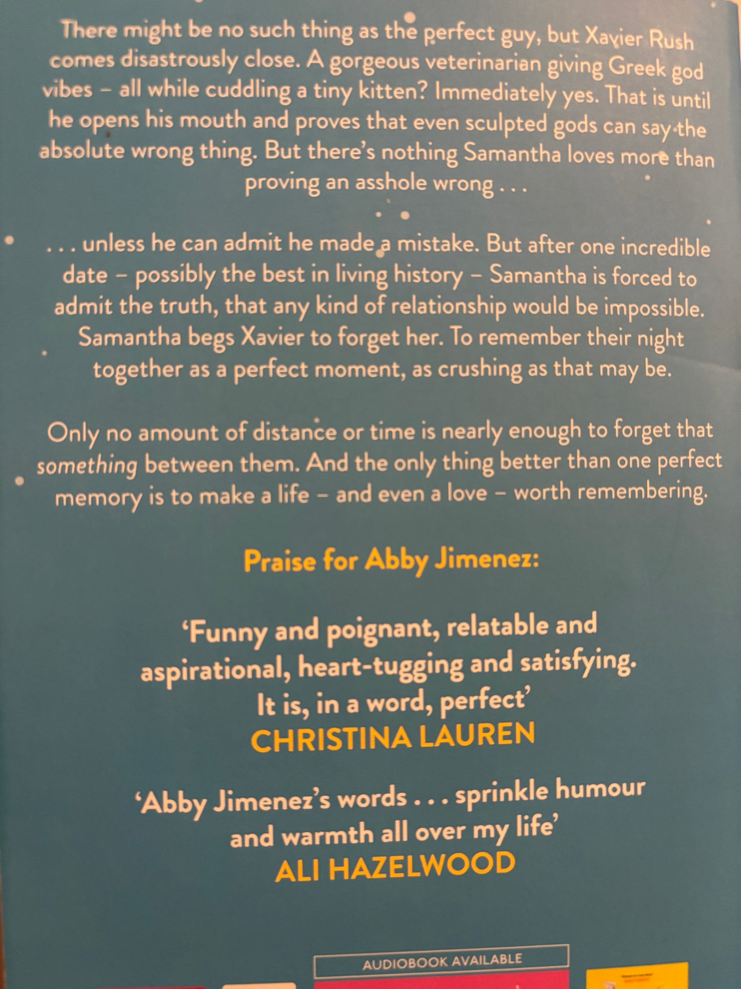 Jimenez, Abby: Say you’ll remember me