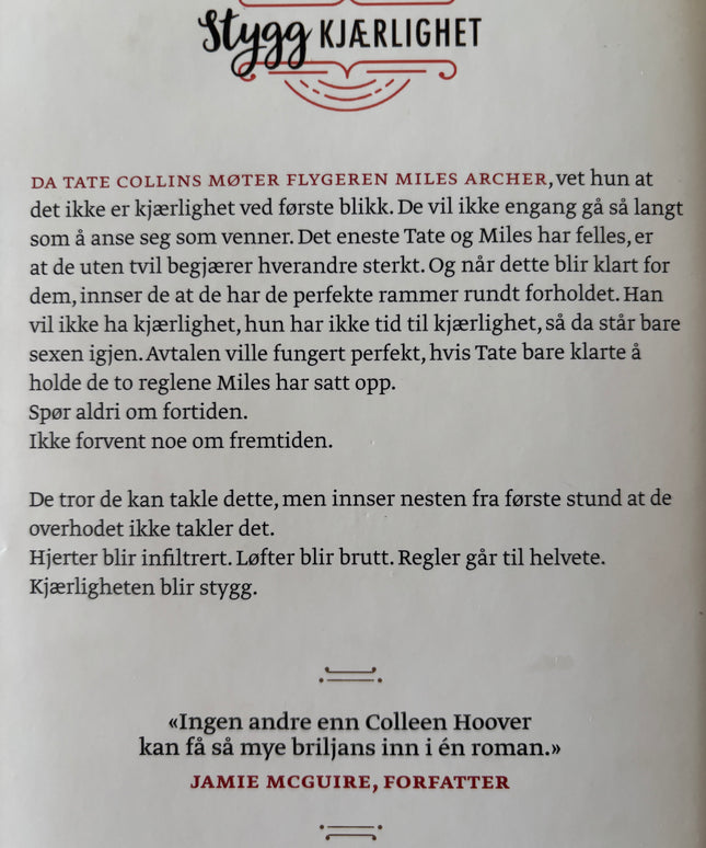 Hoover, Colleen: Stygg kjærlighet