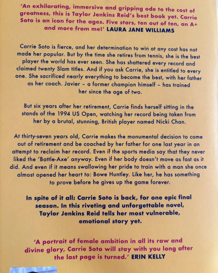 Reid, Taylor Jenkins: Carrie Soto is back