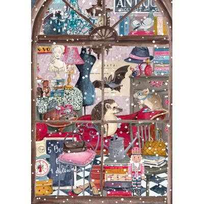 Puslespill 1000 Brikker - Christmas Bookstore