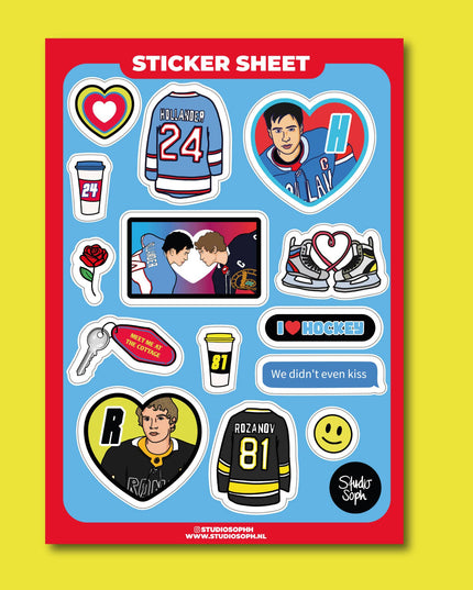 Klistremerkeark | Hockey Romance | A5