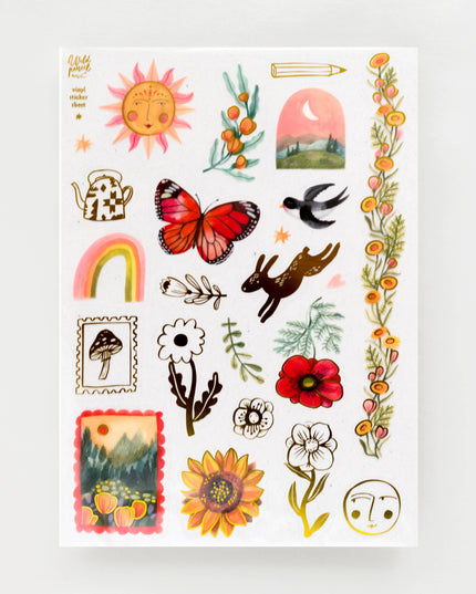 Vinyl Metallisk Klistremerkeark | Late Summer | A5