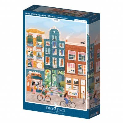 Puslespill 500 Brikker - Nine Streets, Amsterdam