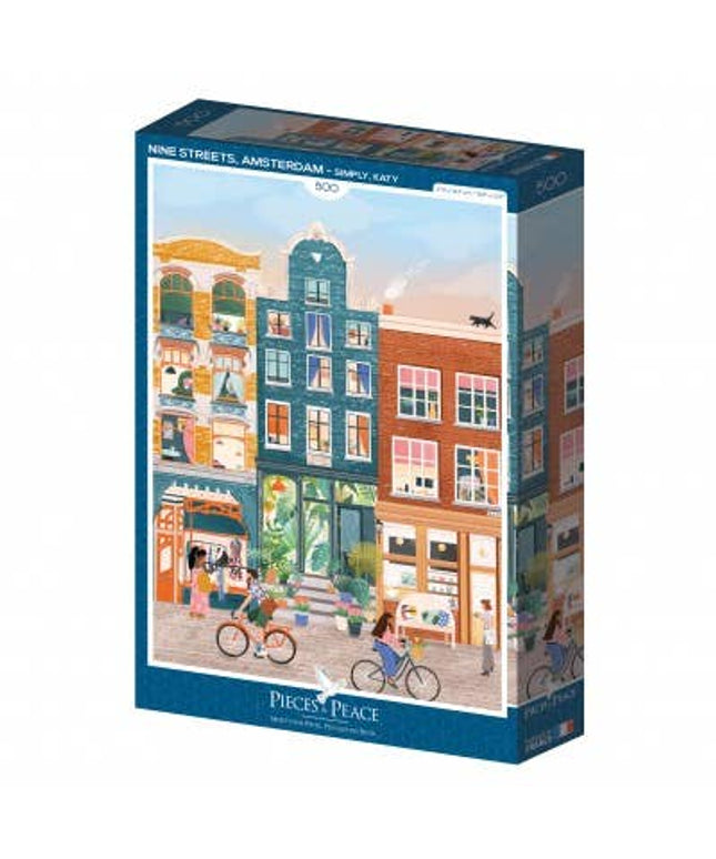 Puslespill 500 Brikker - Nine Streets, Amsterdam