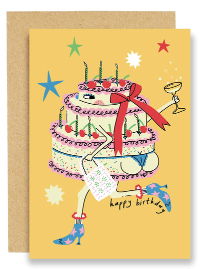 Bursdagskort | Cake in Boots