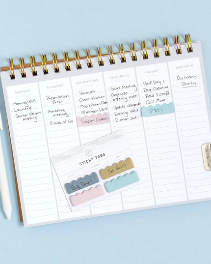 Forhåndsbestilling: Sticky Note Tabs | Bølgete Pastel