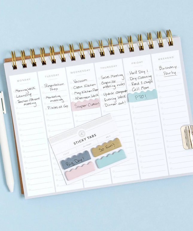 Forhåndsbestilling: Sticky Note Tabs | Bølgete Pastel