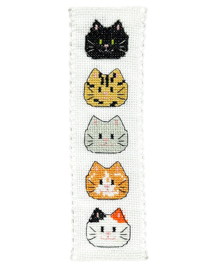 Kitty Cats Bokmerke Broderingssett