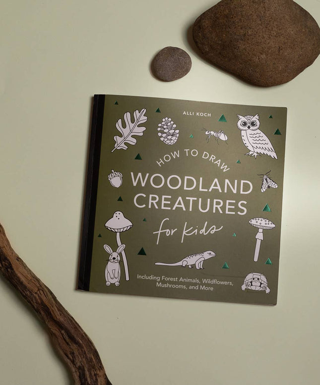 Mushrooms & Woodland Creatures: Kids How to Draw Book