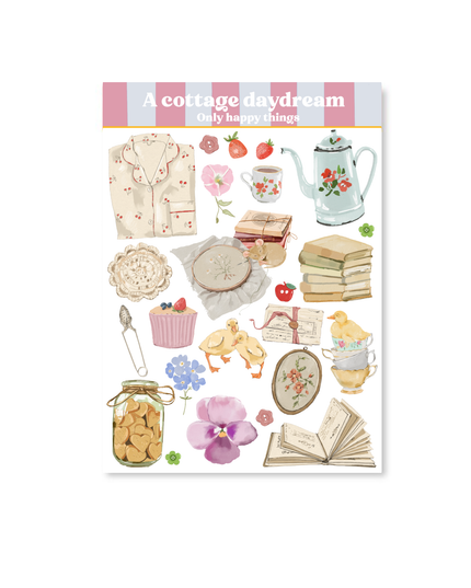 Klistremerkeark | A Cottage Daydream | A6