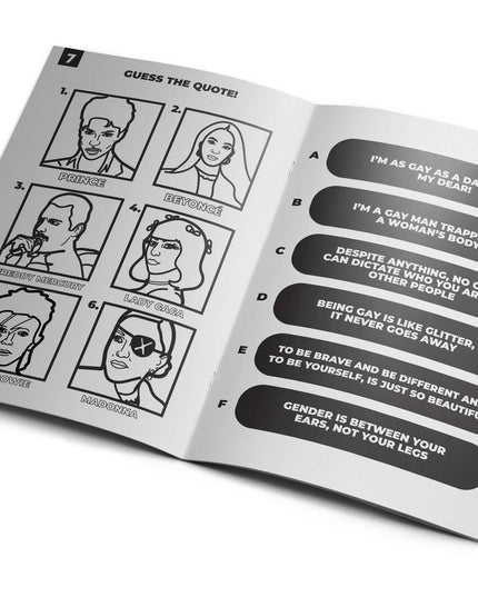 Queer LGBTQ+ Activity Coloring Book