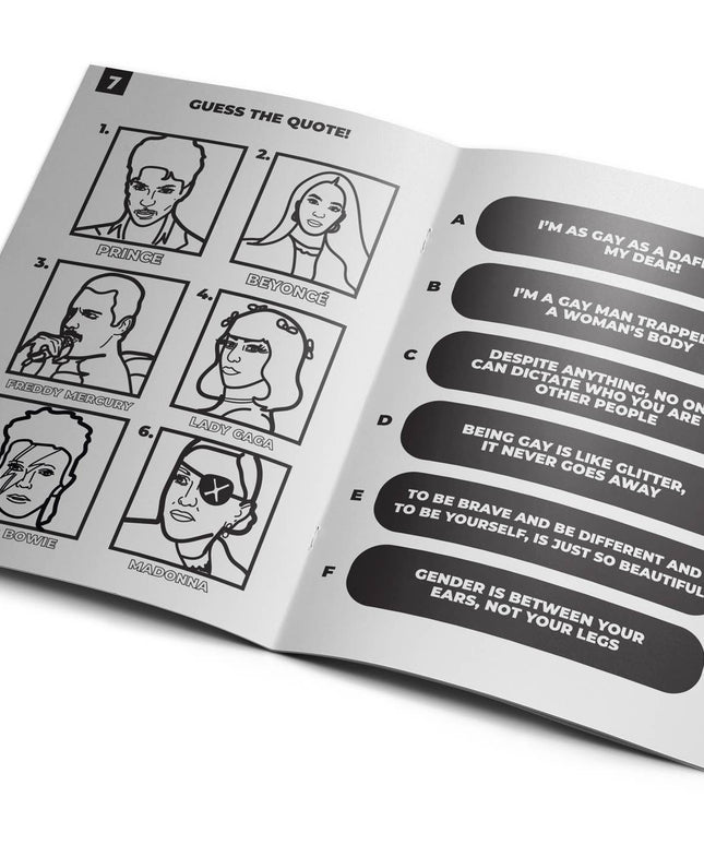 Queer LGBTQ+ Activity Coloring Book