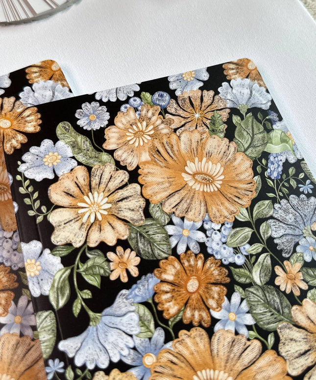 Dot Grid Notatbok | Dark Botanical