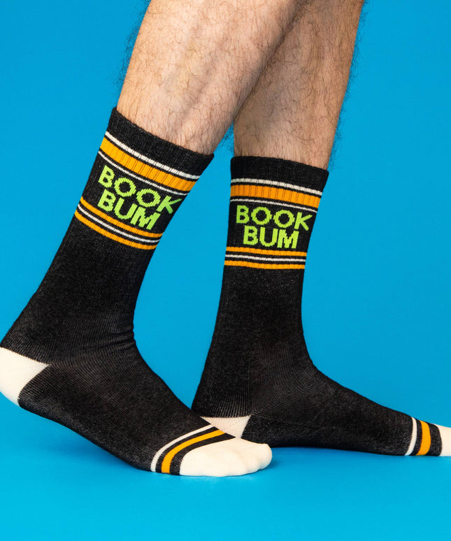 Book Bum Gym Crew Socks