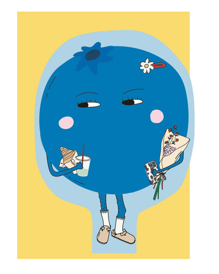 Gratulasjonskort | Hey Blueberry, Die Cut Kort