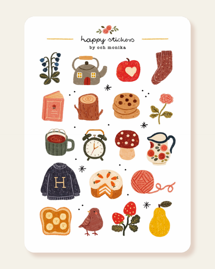 Klistremerkeark | Comfort Things | A6